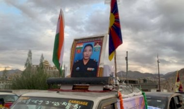 स्पेशल फ्रंटियर फोर्स के जवान नेईमा तेनजिन का लेह में हुआ अंतिम संस्कार
