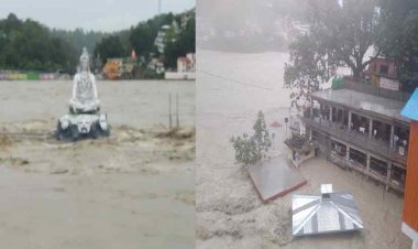 जून में ही उत्तराखंड की नदियों ने धरा प्रचंड रूप, ऋषिकेश में फिर शिवजी की मूर्ति तक आई उफनाई गंगा