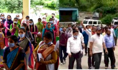 गर्भवती और नवजात की मौत पर गैरसैंण में भारी आक्रोश, जुलूस निकालकर की जांच की मांग 