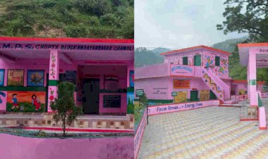 चमोली: शहर के विद्यालय की चमक भी गांव के इस स्कूल आगे फीकी