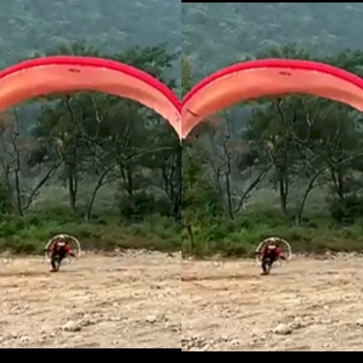 पौड़ी: नयार घाटी में पैराग्लाइडर दुर्घटनाग्रस्त, सीएम के आदेश से किया गया एयरलिफ्ट