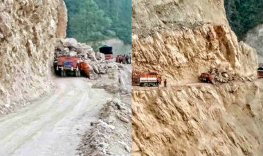 पिथौरागढ़: ऑलवैदर रोड में कैंटर पर गिरा पहाड़ी का मलबा, ड्राइवर, क्लीनर की मौत