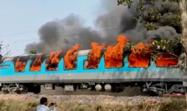 बड़ी खबर:देहरादून शताब्दी के कोच में लगी भीषण आग