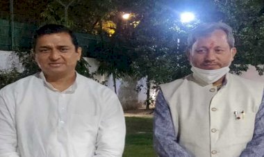 नई दिल्ली: राज्य सभा सांसद बलूनी से मिले सीएम तीरथ