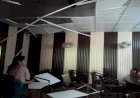 भरभराकर गिर पड़ी मेयर ऑफिस की छत,  चोटिल होने से बचे मेयर और कर्मचारी