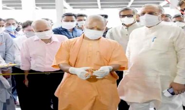 लखनऊ:  सीएम योगी ने किया 100 बेड के डेडिकेटेड कोविड हॉस्पिटल का लोकार्पण