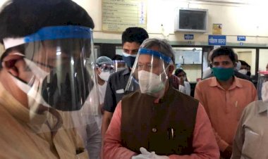 हल्द्वानी पहुंचकर सीएम तीरथ ने कोरोना व्यवस्थाओं का लिया जायजा