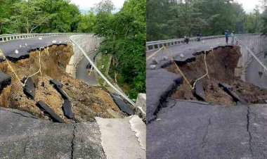 तीन साल पहले बनी है ये सड़क, राजधानी देहरादून में बनी है और PWD ने बनाई है