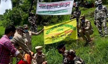 थराली:हरेला पर्व पर संयुक्त रूप से चलाया गया वृक्षारोपण अभियान