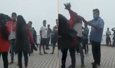 मसूरी: छेड़खानी का आरोप लगा युवती ने जमकर की युवक की पिटाई, वीडियो वायरल