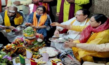 हवन पूजन कराने जागेश्वर धाम पहुंचे भाजपा अध्यक्ष जेपी नड्डा