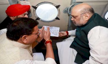 गृह मंत्री अमित शाह ने प्रदेश में आपदा की स्थिति का लिया जायजा , हवाई सर्वेक्षण और उच्च स्तरीय बैठक में दिए महत्वपूर्ण निर्देश