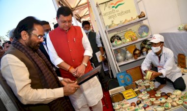 केंद्रीय मंत्री ने सीएम धामी संग किया हुनर हाट का उद्घाटन