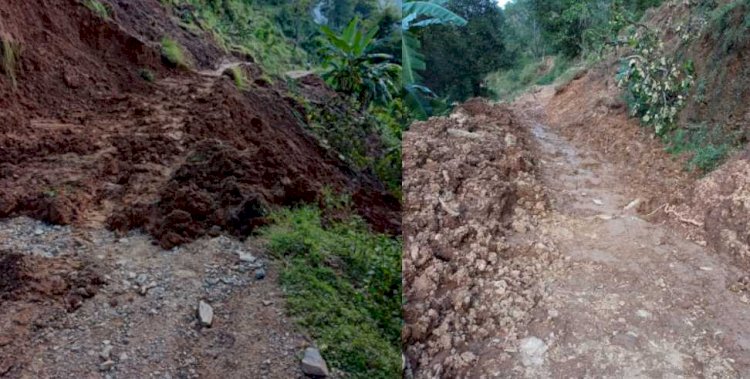 पिथौरागढ़: क्वीतड़ -जमतडी़ -हल्दू मोटर मार्ग 7 दिन से बन्द, ग्रामीणों को करना पड़ रहा है परेशानी का सामना