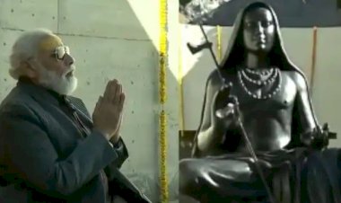 बहुत खास है 12 फीट ऊंची ब्‍लैक स्‍टोन से बनी शंकराचार्य की प्रतिमा , पीएम मोदी ने किया अनावरण