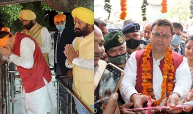 खटीमा: सीएम ने किया ऑक्सीजन प्लांट, आईसीयू एंव सीसीयू का शुभारंभ, गुरूद्वारे में टेका मत्था