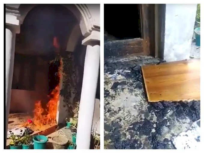 नैनीताल: वरिष्ठ कांग्रेस नेता सलमान खुर्शीद के घर आगजनी, किताब पर मचा है बवाल