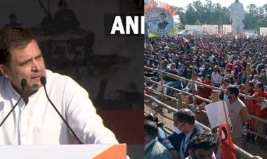 देहरादून में राहुल गांधी की रैली, भाजपा सरकार पर जमकर किए प्रहार, उमड़ी भारी भीड़