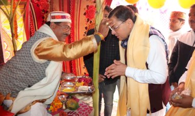 भारामल बाबा मंदिर में सीएम धामी ने किए दर्शन