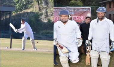 सियासत के साथ क्रिकेट की पिच पर भी उतरे सीएम धामी