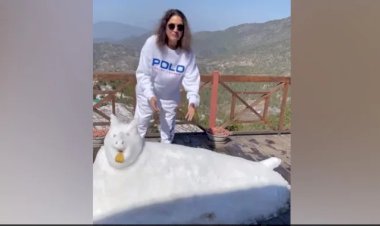 उत्तराखंड :नीना गुप्ता के घर हुई जमकर बर्फ़बारी,  एक्ट्रेस ने की जमकर मस्ती