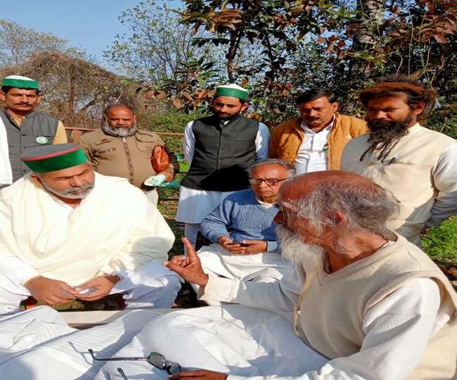 किसान नेता राकेश टिकैत ने दिया गंगा रक्षा आंदोलन को समर्थन, स्वामी शिवानंद से की मुलाकात