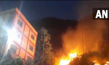 उत्तराखंड: श्रीनगर मेडिकल कॉलेज के हॉस्टल के पास तक पहुंची जंगल की आग