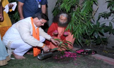 ऋषिकेश:राम कथा महायज्ञ में शामिल हुए सीएम धामी