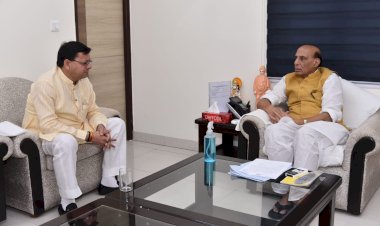 रक्षामंत्री राजनाथ सिंह से मिले CM धामी, 'अग्निपथ योजना' के संबंध में व्यक्त किये विचार