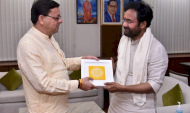 मुख्यमंत्री धामी केंद्रीय पर्यटन मंत्री जी.किशन रेड्डी से मिले