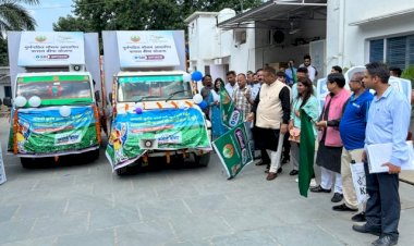 कृषि मंत्री गणेश जोशी ने PM फसल बीमा योजना के प्रचार रथों को हरी झण्डी दिखाकर किया रवाना