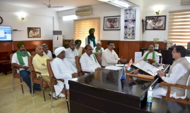 सीएम धामी से मिले भारतीय किसान यूनियन के पदाधिकारी