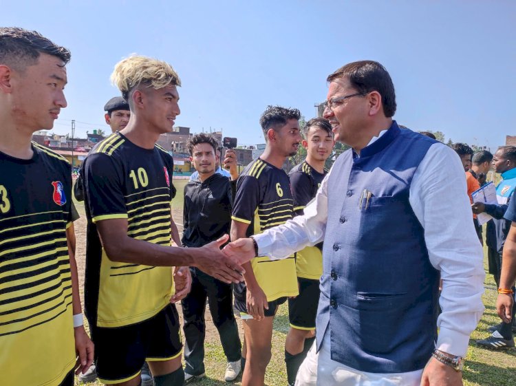 द हिमालयन कप फुटबॉल टूर्नामेंट 2022 का सीएम ने किया शुभारंभ