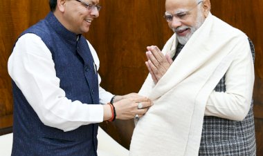 सशक्त उत्तराखण्ड@25 के क्रम में पीएम मोदी से मिले सीएम धामी
