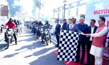 हीरो होंडा राजस्व विभाग को उपलब्ध कराई  320 मोटर साइकिलें, सीएम धामी ने किया फ्लैग ऑफ