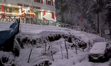 उत्तराखंड:औली बर्फबारी से सरोबार, पर्यटकों के चेहरे खिले
