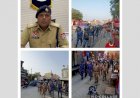 फिरोजपुर पुलिस ने सीआरपीएफ और आरएएफ के साथ मिलकर फ्लैग मार्च निकाला