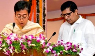आतिशी, सौरभ भारद्वाज ने दिल्ली सरकार के मंत्रियों के रूप में शपथ ली
