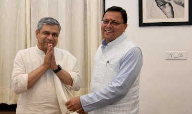 रेल मंत्री अश्विनी वैष्णव से मिले सीएम धामी, राज्य के लिए मांगी ये सौगातें