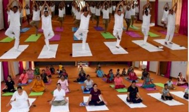 नौवें अंतरराष्ट्रीय योग दिवस से पहले बीएसएफ ने योगोत्सव मनाया