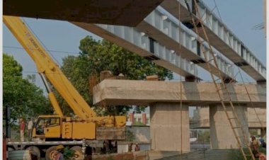 हरजोत बैंस के प्रयासों से रेलवे लाइन के ऊपर फ्लाईओवर के लिए स्टील गार्डर बिछाने का काम शुरू