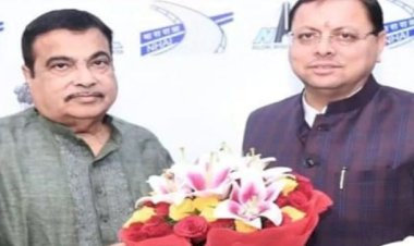केन्द्रीय मंत्री नितिन गडकरी से मिले सीएम धामी, 250 करोड़ की परियोजनाओं की मिलेगी सौगात