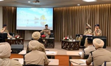 डीजीपी पंजाब ने पटियाला और रोपड़ रेंज की कानून व्यवस्था की समीक्षा बैठक की