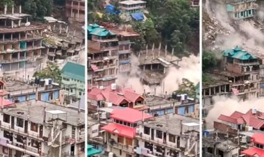 हिमाचल प्रदेश के कुल्लू में भारी भूस्खलन, भयावह वीडियो में कई घर ढहते दिख रहे हैं
