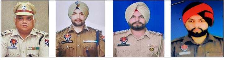 पंजाब पुलिस के चार अधिकारियों में से दो पीपीएस अधिकारियों को मुख्यमंत्री रक्षक पदक से सम्मानित किया जाएगा