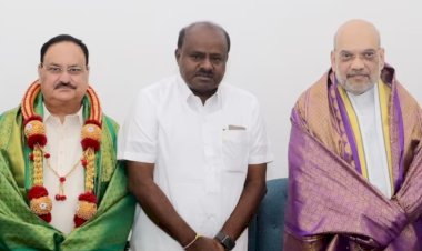 देवेगौड़ा की जद(एस) एनडीए गठबंधन में शामिल, बेटे कुमारस्वामी ने अमित शाह से की मुलाकात