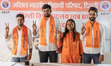 दिल्ली विश्वविद्यालय छात्र संघ चुनाव: एबीवीपी केंद्रीय पैनल की चार सीटों में से तीन पर आगे चल रही है
