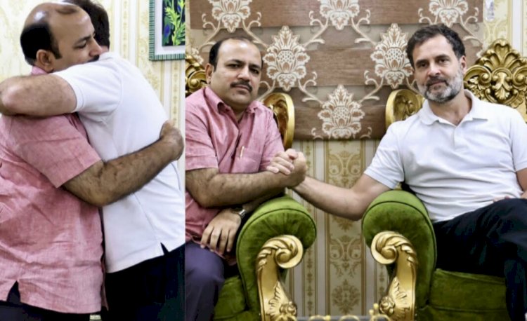 दानिश अली घर पर मिलने पहुंचे राहुल गांधी