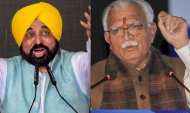 एसवाईएल मुद्दे पर दोहरा रुख अपनाने पर घेरी आप, सीएम मनोहर लाल का पंजाब सरकार पर तीखा हमला