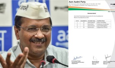 आप ने मिज़ोरम में उम्मीदवारों की पहली सूची की घोषणा की